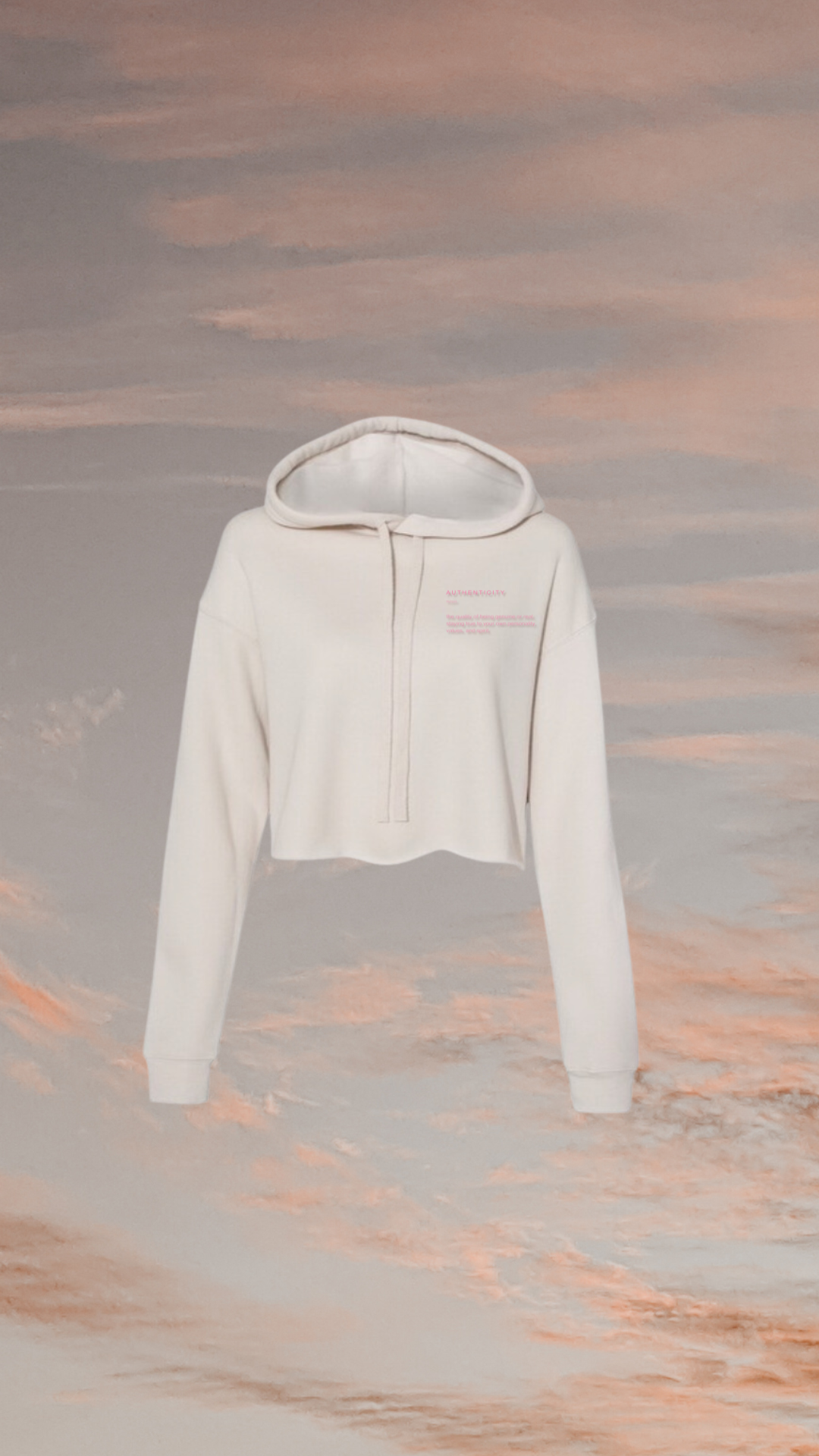 RealGal Cropped AUTHENTICITY Hoodie